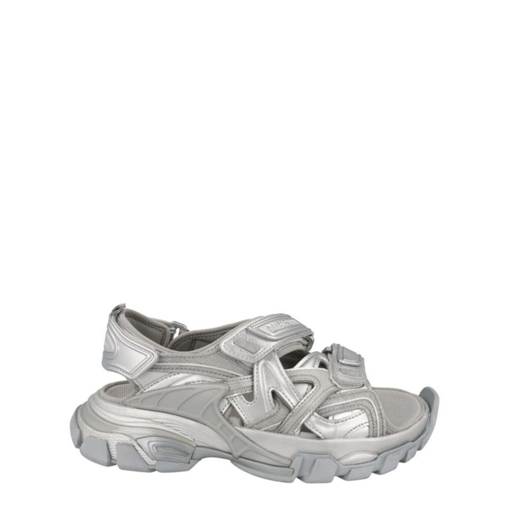 Balenciaga Track Sandals Silver Womens